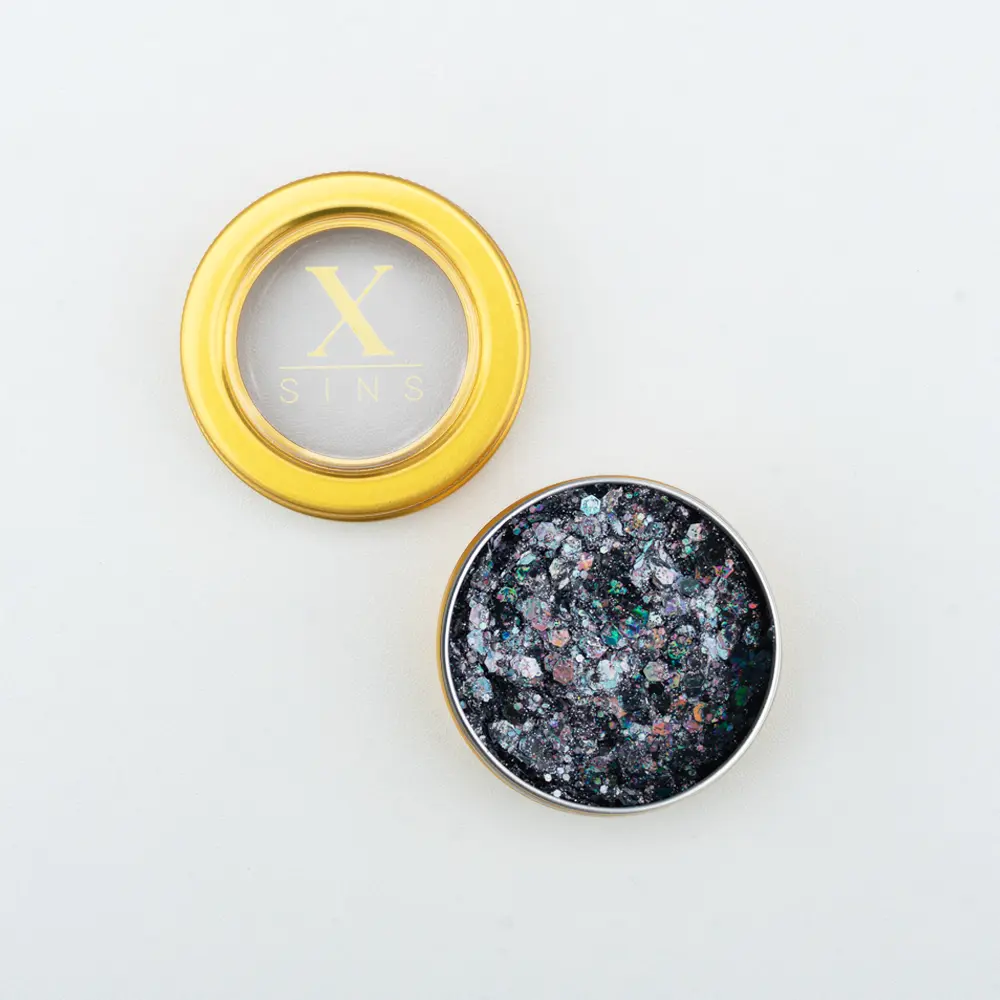 XS 02 Grijs Gezicht Glitters