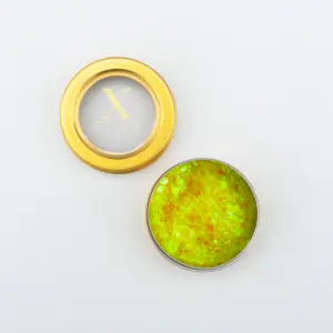 XS 07 Fel Geel Gezicht Glitters