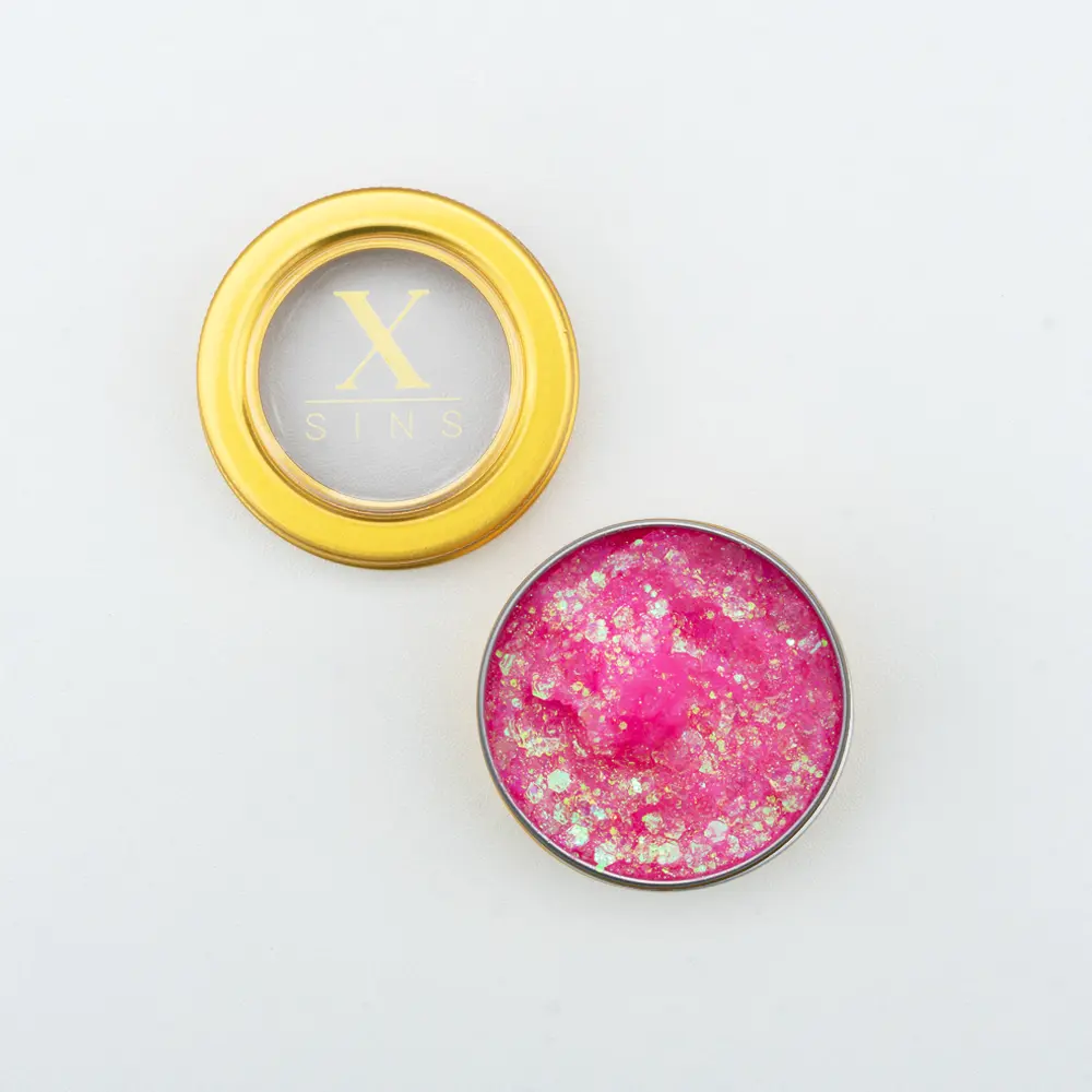 XS 14 Fel Licht Roze Gezicht Glitters