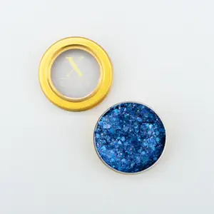 XS 23 Zeeblauw Gezicht Glitters