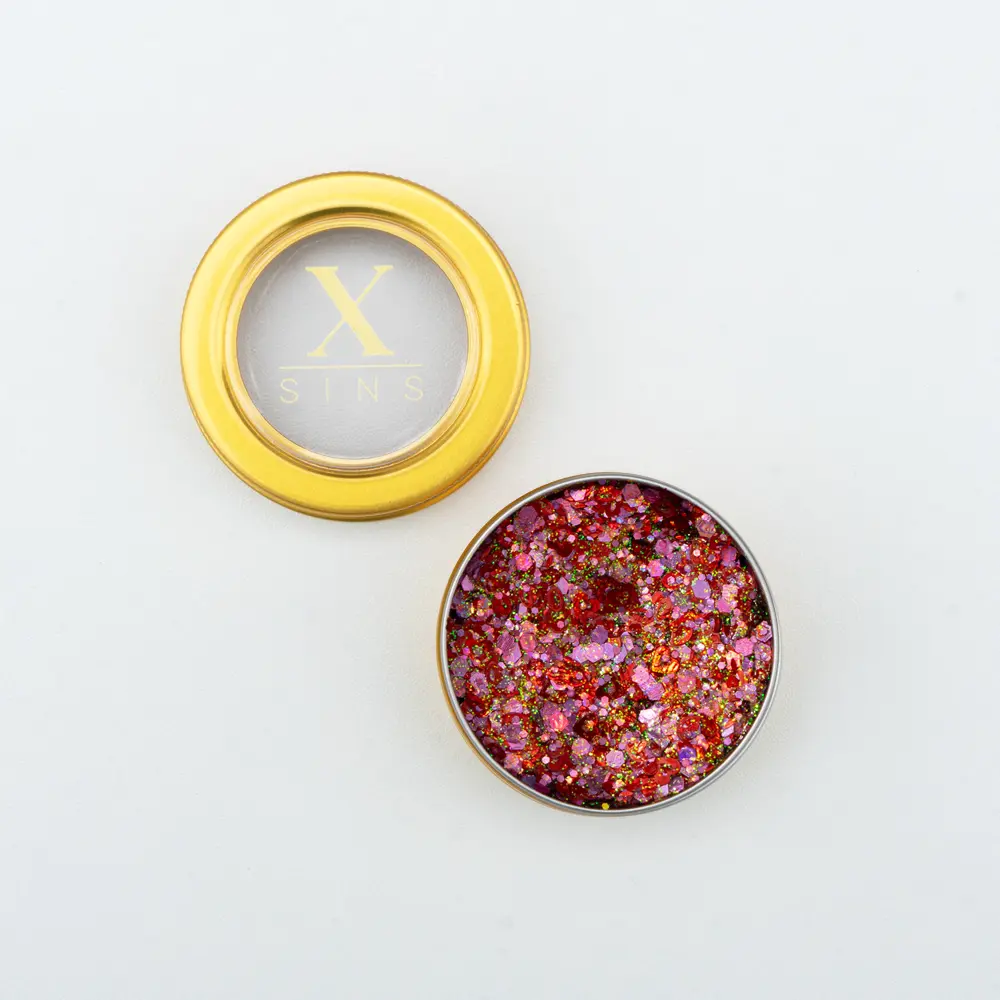 Love Red Gezicht Glitters