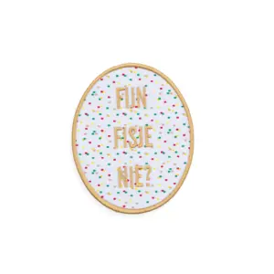 Embleem Fijn fisje nie? (stip)