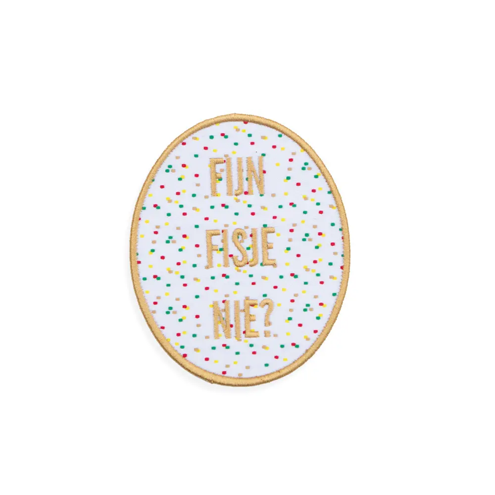 Embleem Fijn fisje nie? (stip)