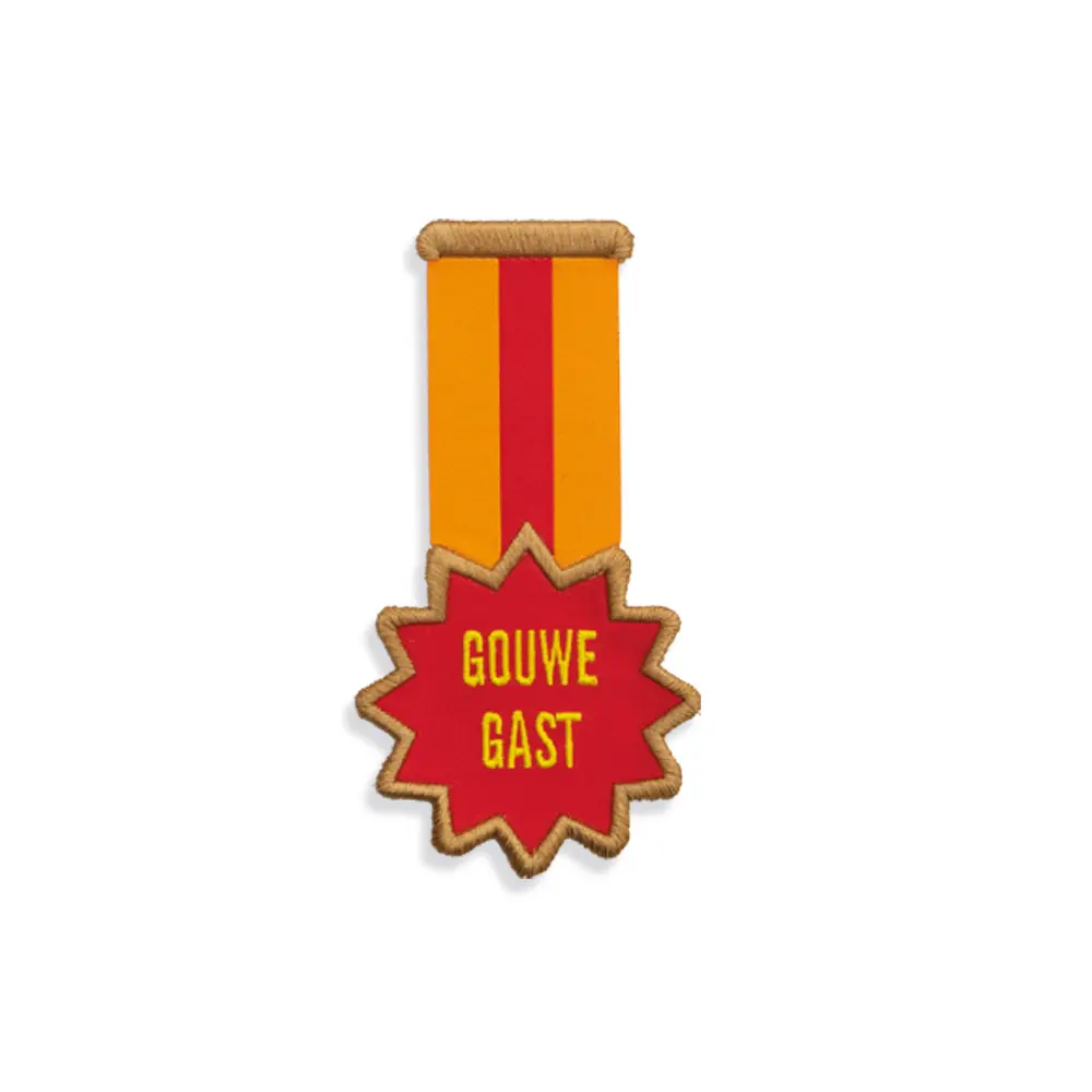 Embleem Gouwe Gast (oranje/rood)