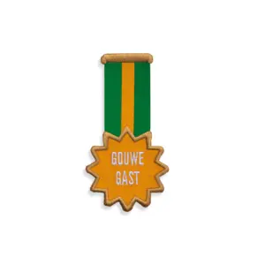 Embleem Gouwe Gast (groen/oranje)