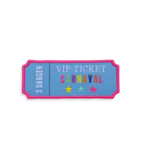 Embleem VIP ticket carnaval (turquoise)