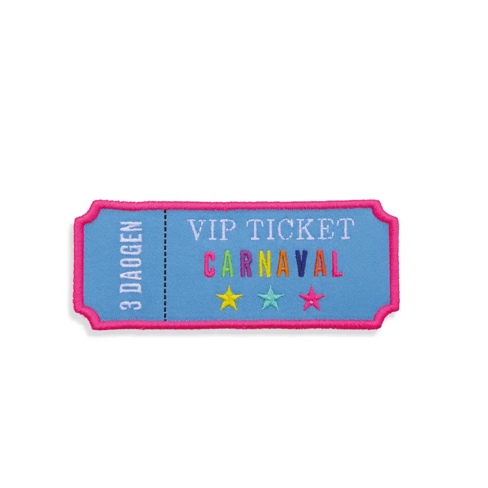 Embleem VIP ticket carnaval (turquoise)