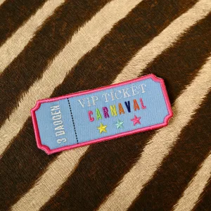 Embleem VIP ticket carnaval (turquoise)